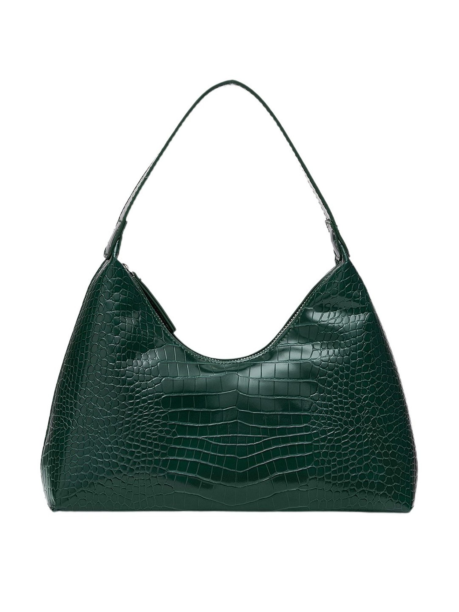 Miraggio Green Animal Effect Medium Hobo Shoulderbag