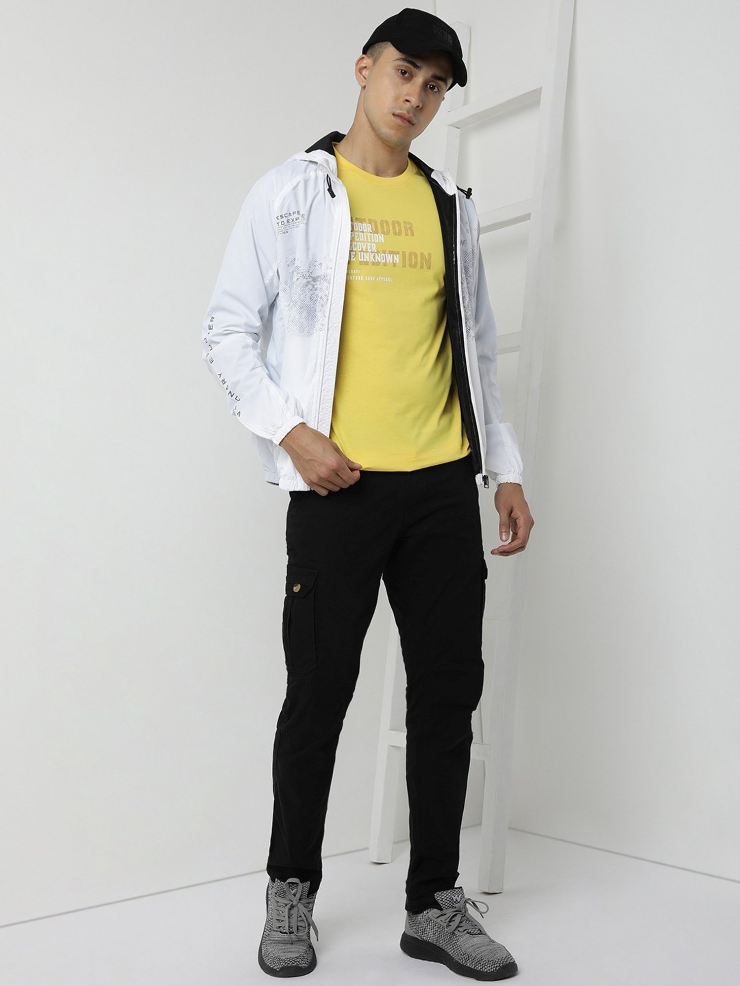 Wildcraft Black Cotton Regular Fit Trackpants