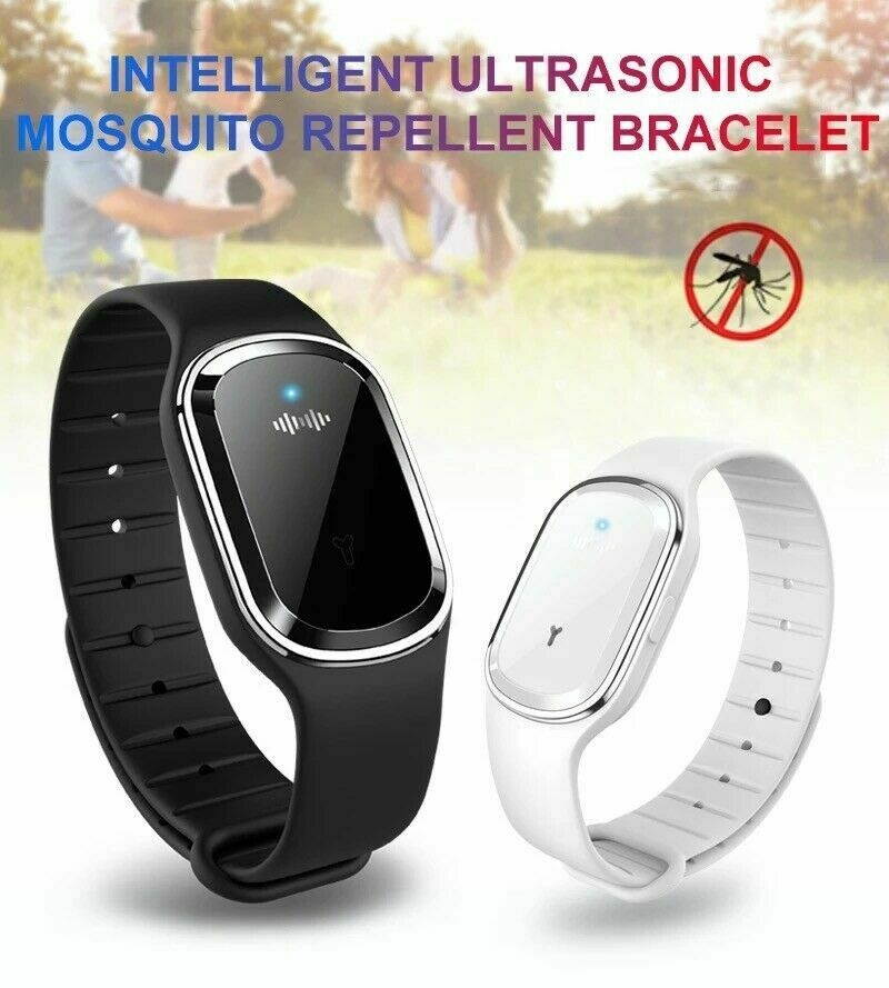 Ultrasonic Anti Mosquito Insect Pest Bugs Repellent Repeller Wrist Bracelet Band