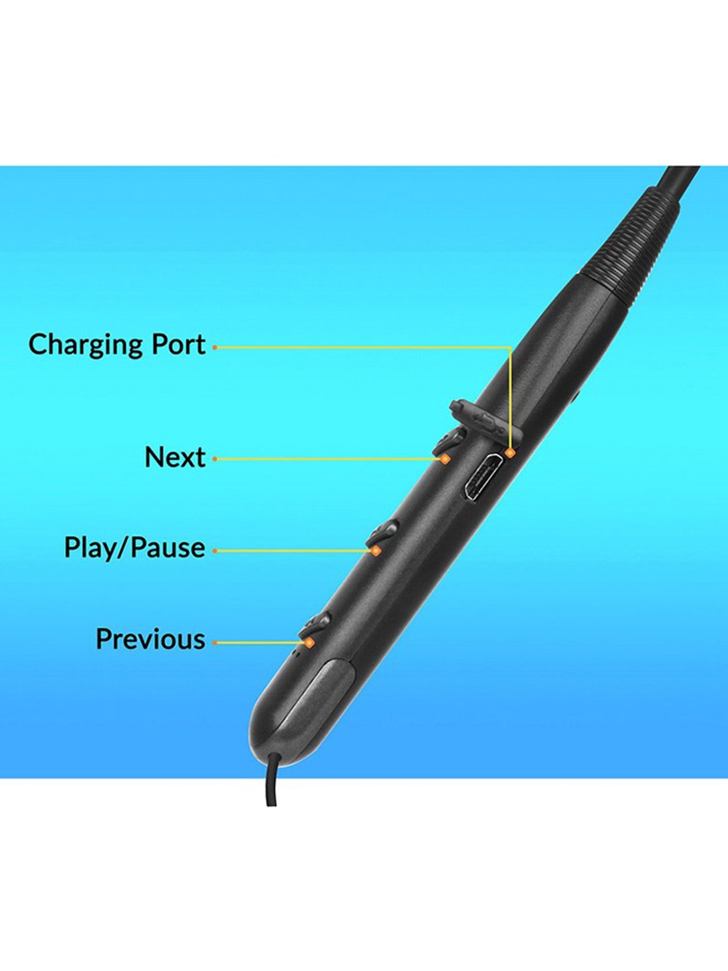 Zebronics Zeb-Gravity Neckband With Mic (Black)