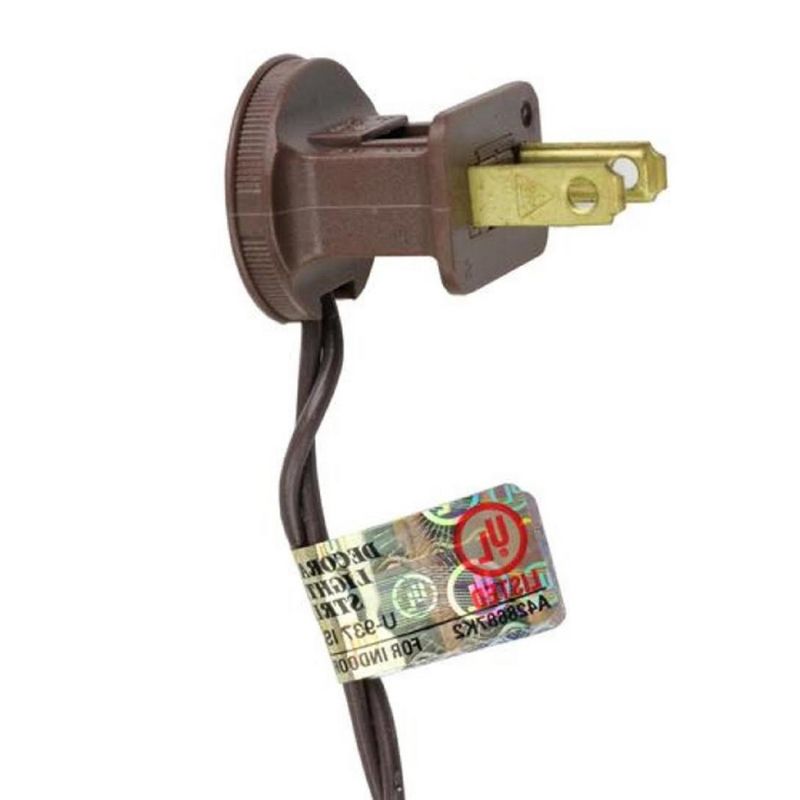 Brite Star 50ct Mini Christmas Lights Clear - 24.6' Brown Wire