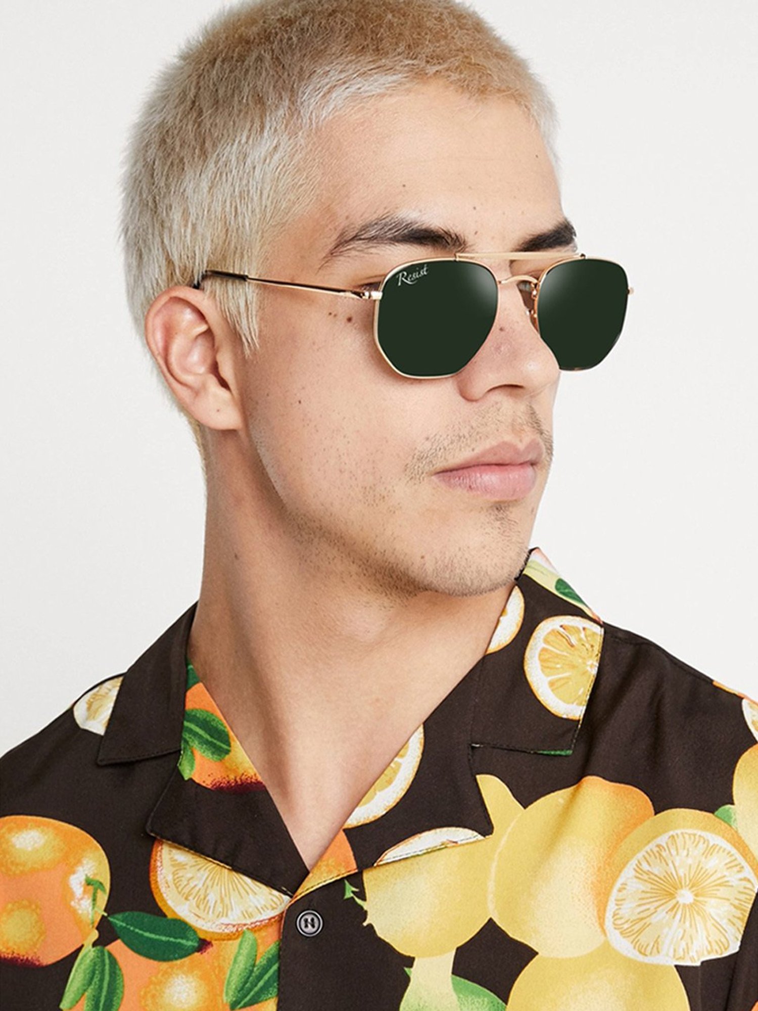 Resist Eyewear Green UV Protection Unisex Sunglasses