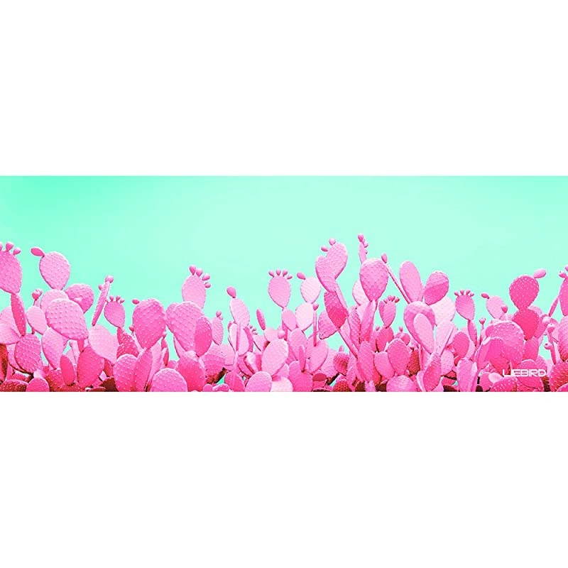 Extended XXL Gaming Mouse Pad - Portable Large Desk Pad for Laptop - Non-Slip Rubber Base (Cactus)