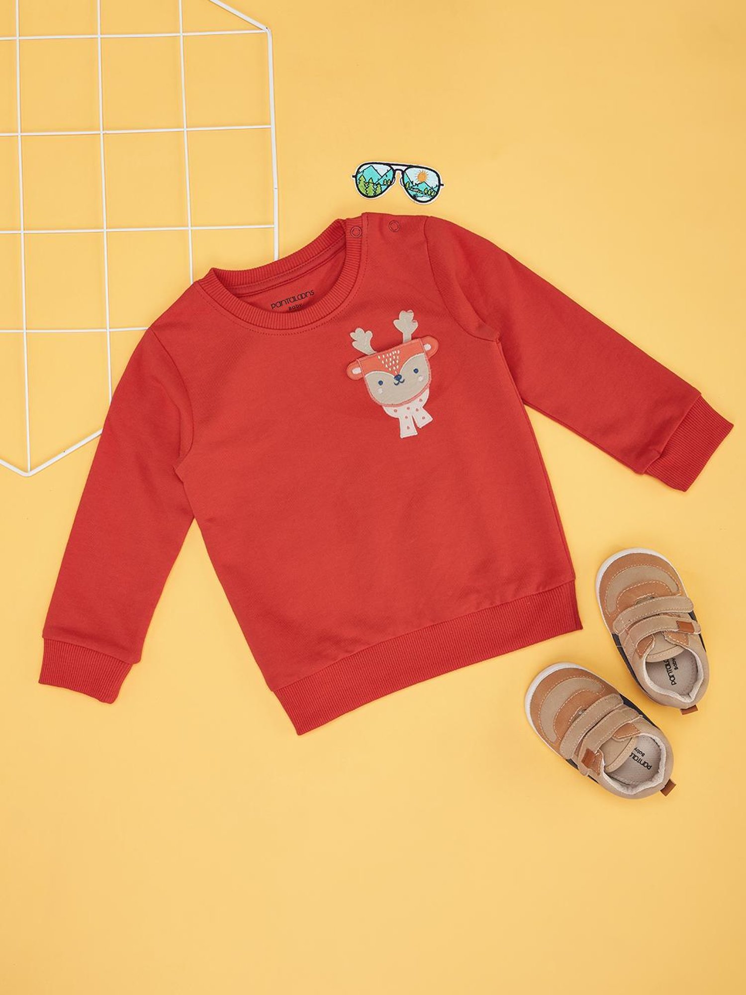 Pantaloons Baby Red Sweatshirt