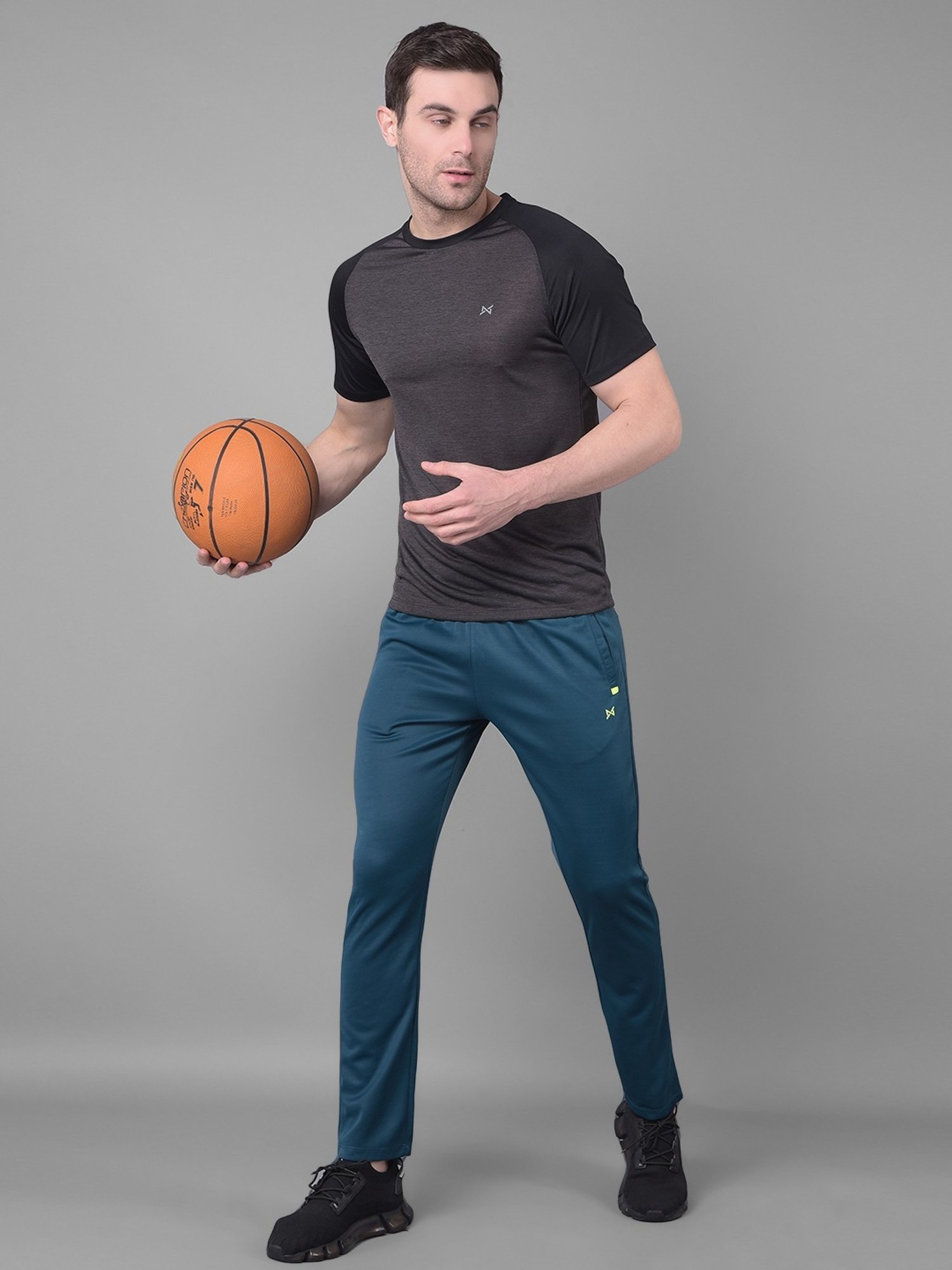 Force NXT Multicolored Regular Fit Colour Block Sports T-Shirt - Pack Of 3