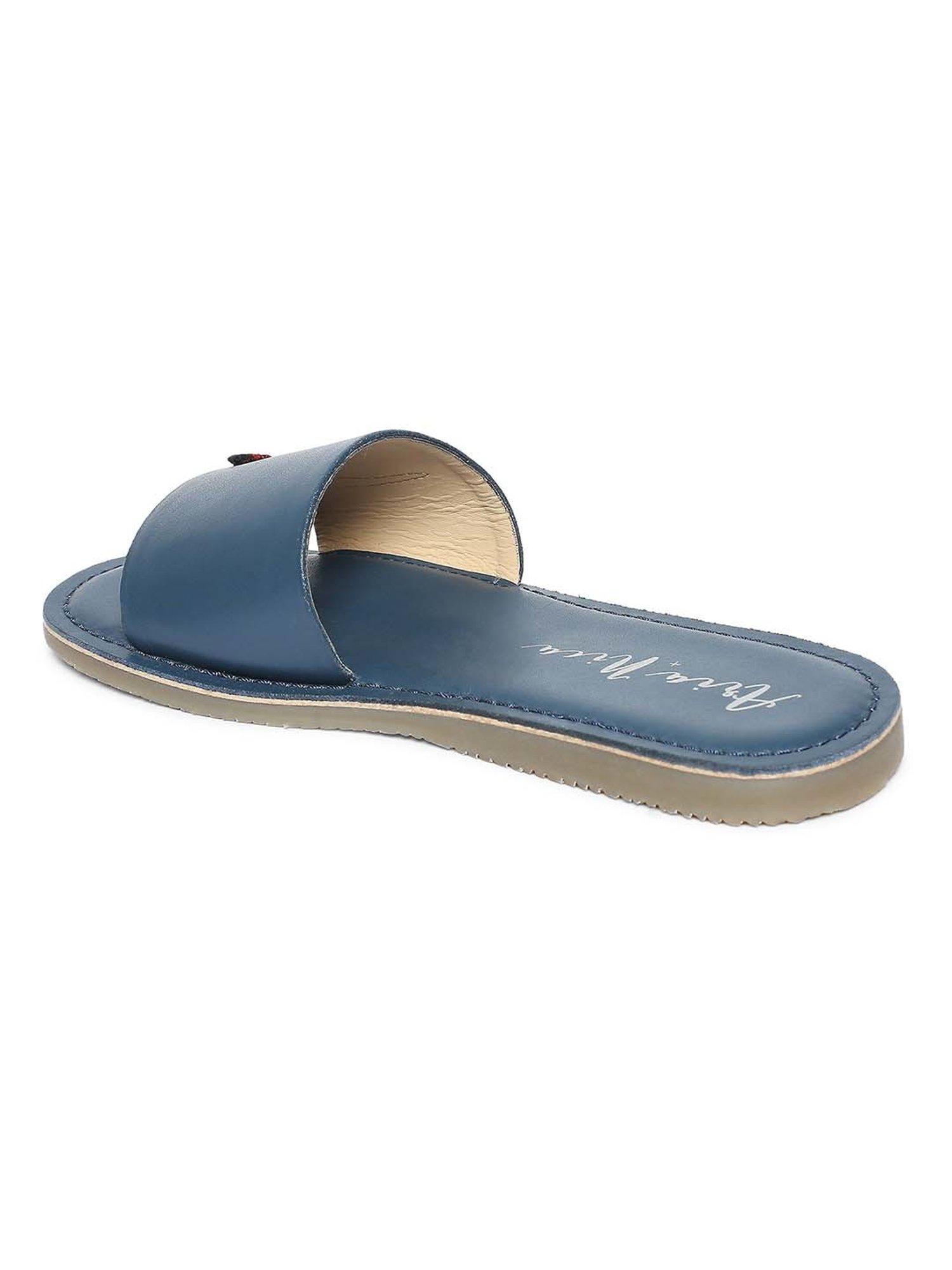 Aria Nica Kids T-Rex Navy Casual Slides