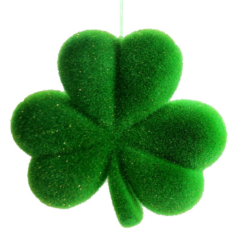 Saint Patricks 10.0" Set Of 3 Hanging Shamrocks Decor Decoration Decorate Green  -  Decorative Figurines
