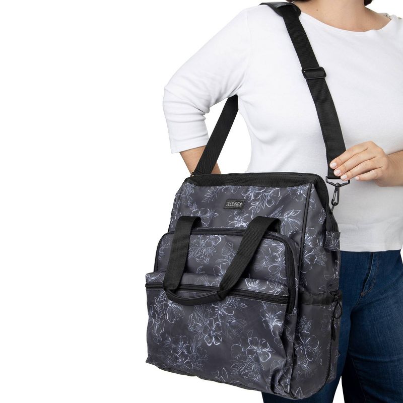 JuJuBe Dr Mom Multi-Carry Backpack Deluxe Diaper Bag - Floral Print