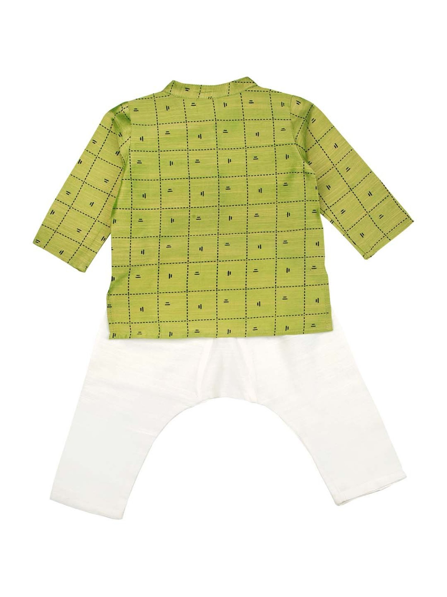 Mee Mee Kids Green Printed Kurta Set