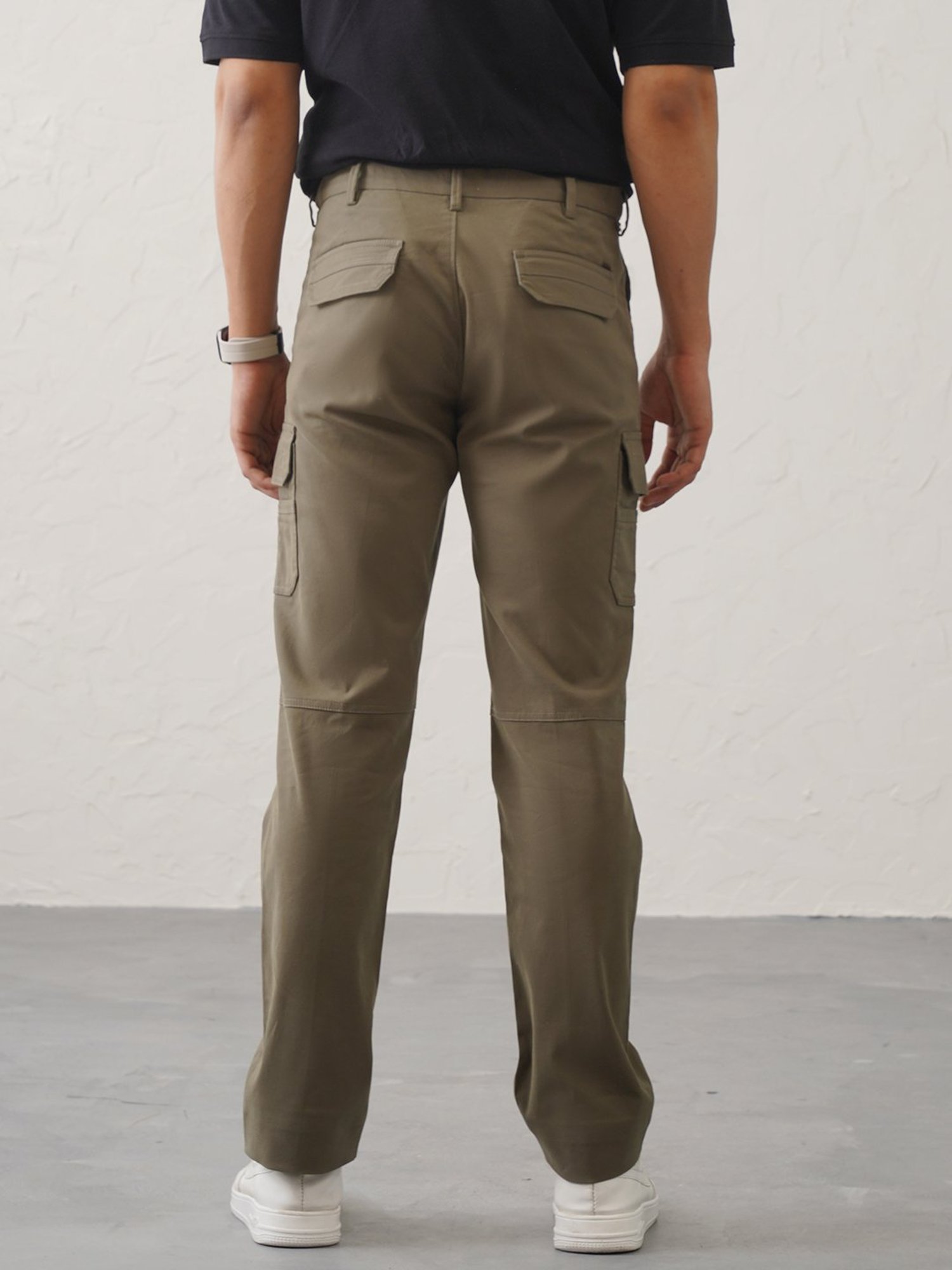 MinusOne Olive Slim Fit Cargos