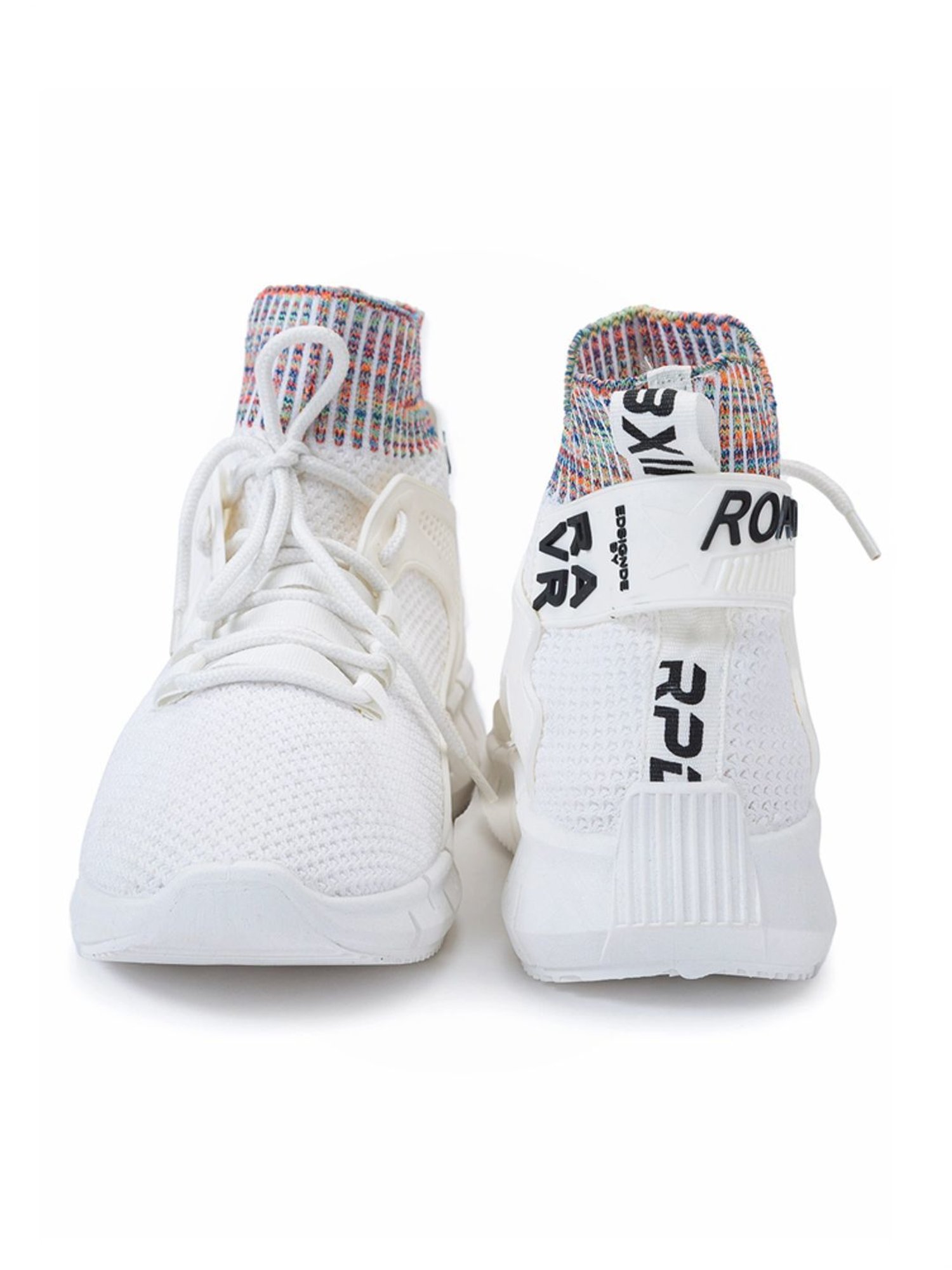 Rapid Box Men's White Running Shoes