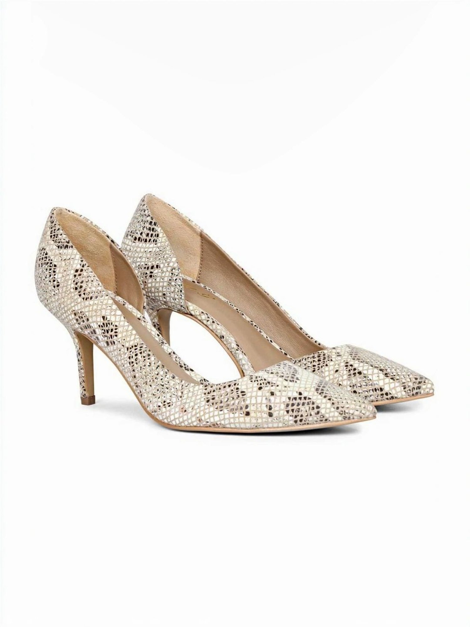 Saint G Women's Beige D'orsay Stilettos