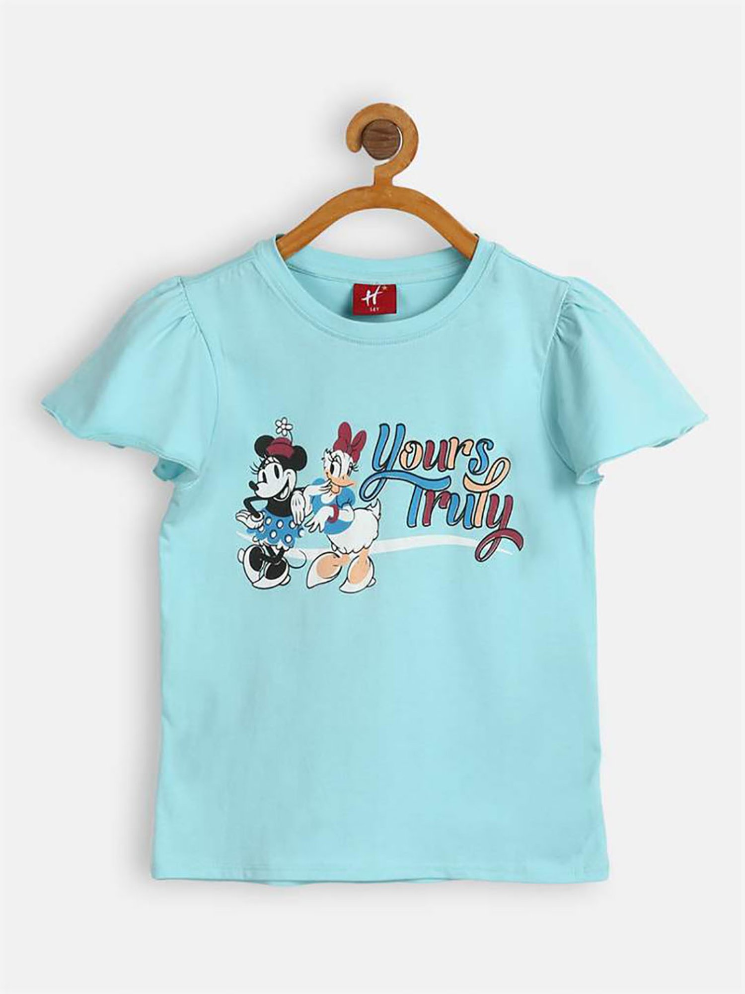 H by Hamleys Girls Blue Printed T-Shirt