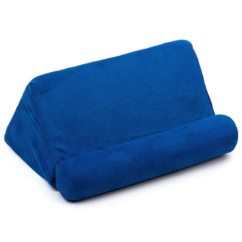 Soft Pillow Lap Stand for iPads, Tablets, eReaders, Smartphones, Books, Magazines (Blue)