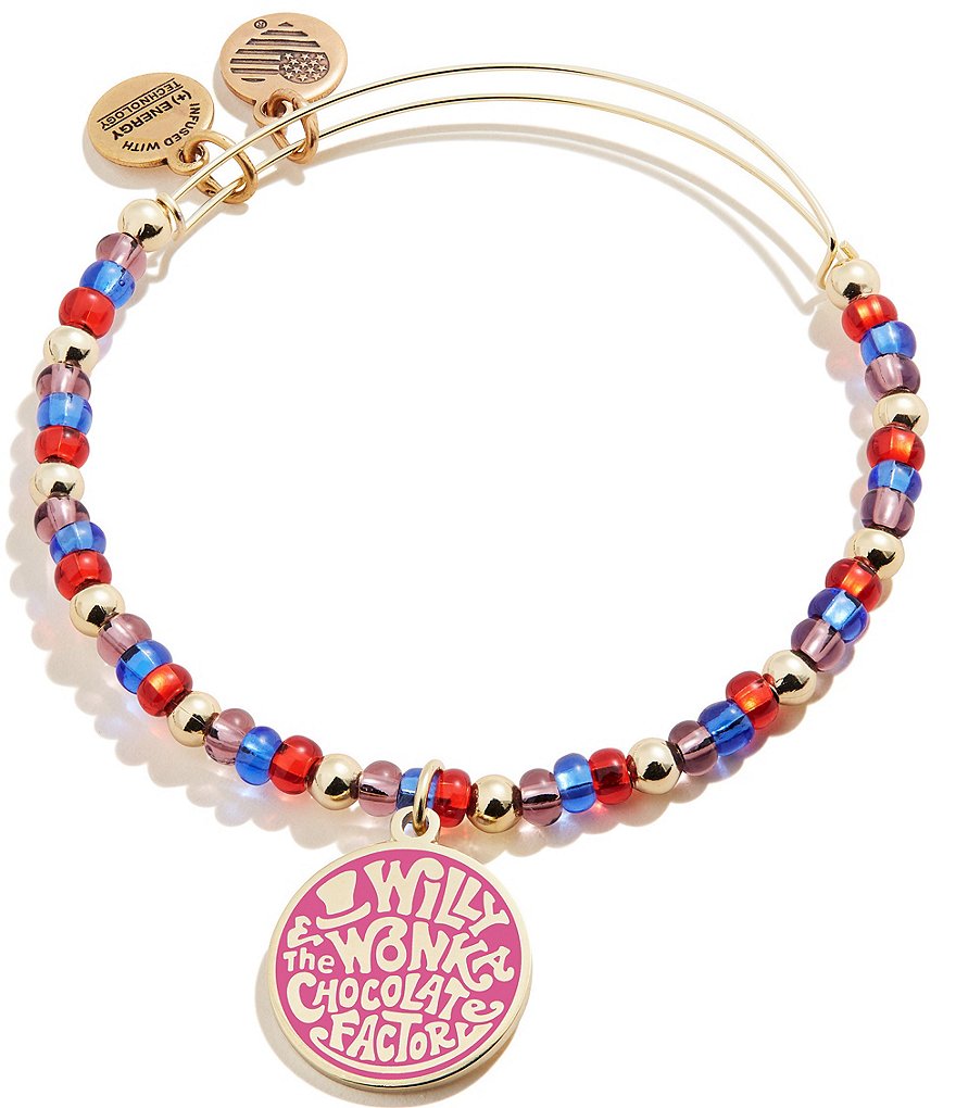 Alex and Ani Willy Wonka Beaded Charm Bangle Bracelet