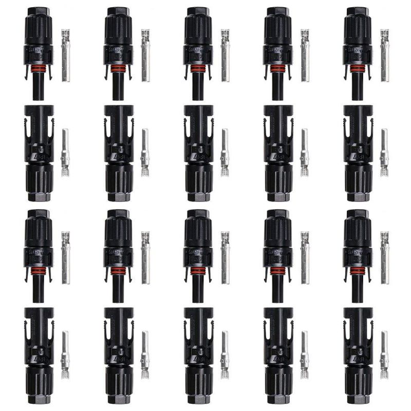 10 Pairs of HC4-PV10C HC4-PV10C MC4 Male/Female Solar Panel cable Connectors