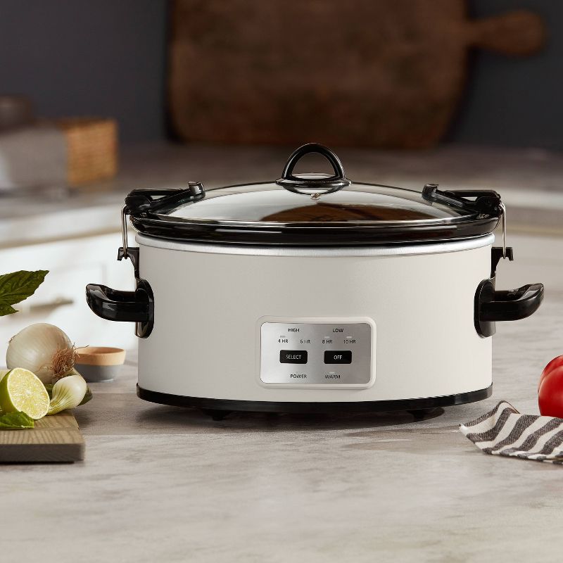 Crock Pot 6qt Cook and Carry Programmable Slow Cooker - Hearth & Hand with Magnolia
