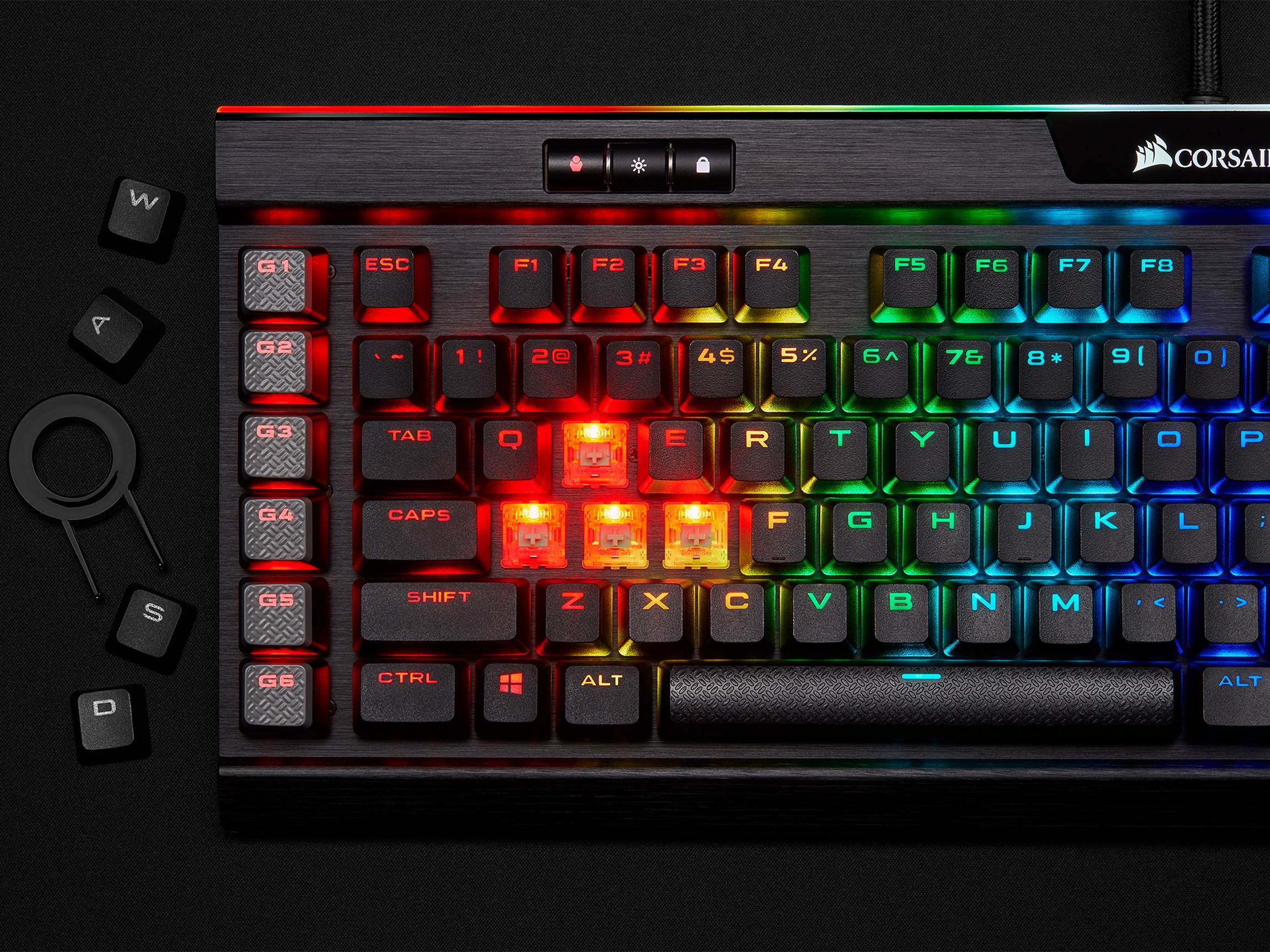 2, 60% Wired/Wireless Mechanical Keyboard (Kailh Box Brown Switch/White Case) - Full Keys Programmable - True RGB Backlit - Tap Arrow Keys - Double Shot PBT Keycaps - NKRO - 1900mAh Battery