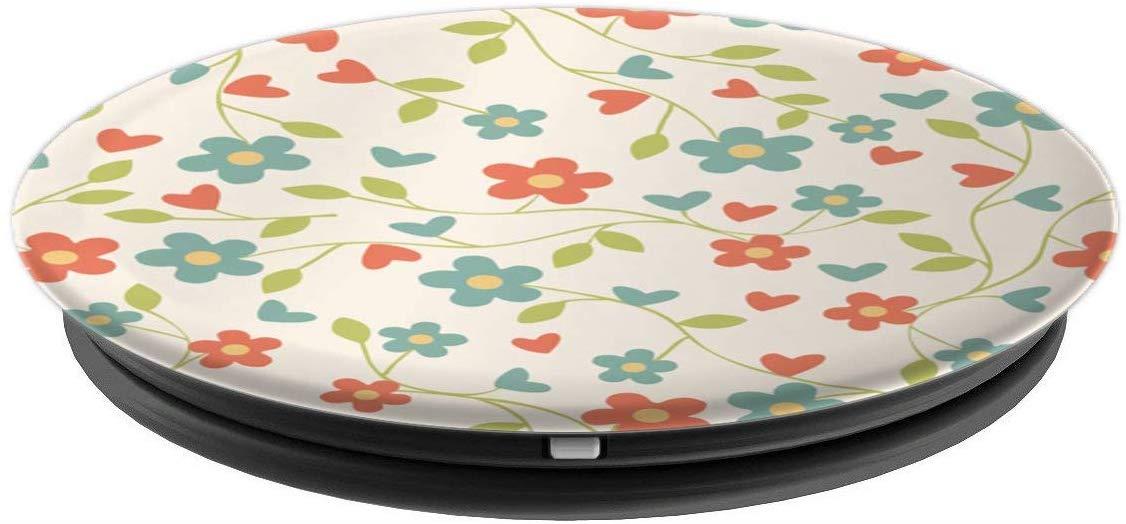 Beautiful Flower Pattern PopSockets Grip and Stand for Phones and Tablets