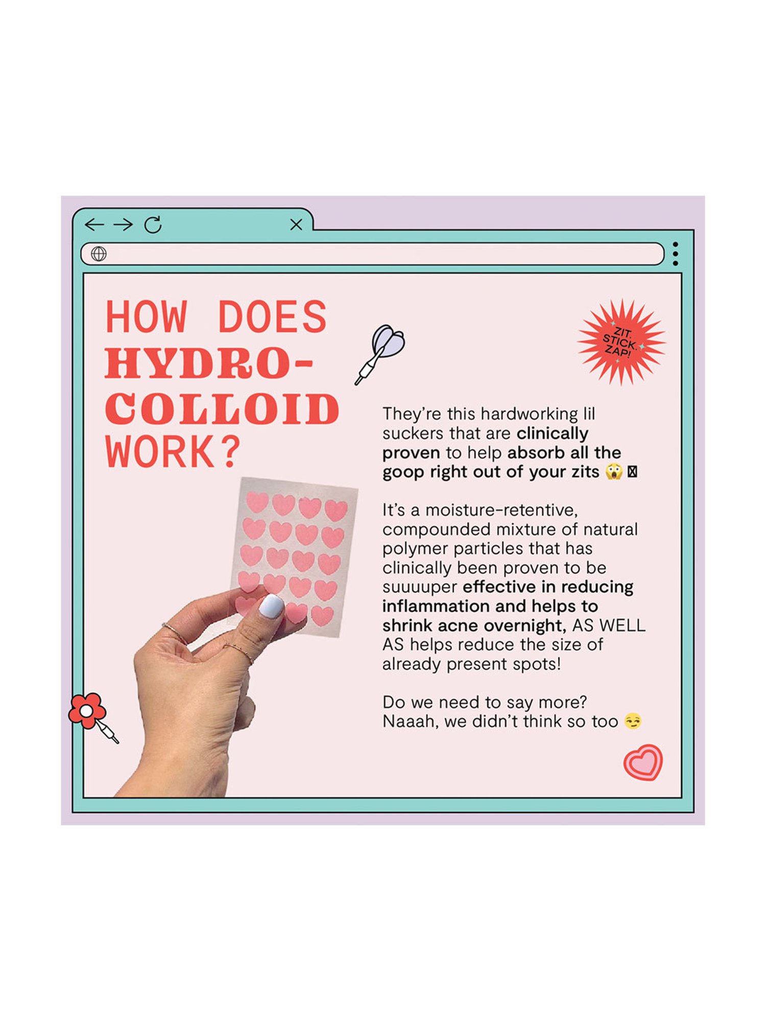 Gush Dart It Hydrocolloid Pimple Patches Combo - Mega Pack of 6