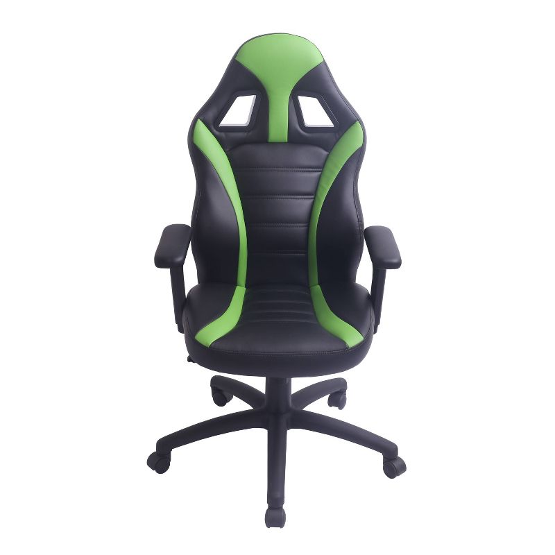 Adjustable Swivel Gaming or Office Chair Black/Green - AC Pacific