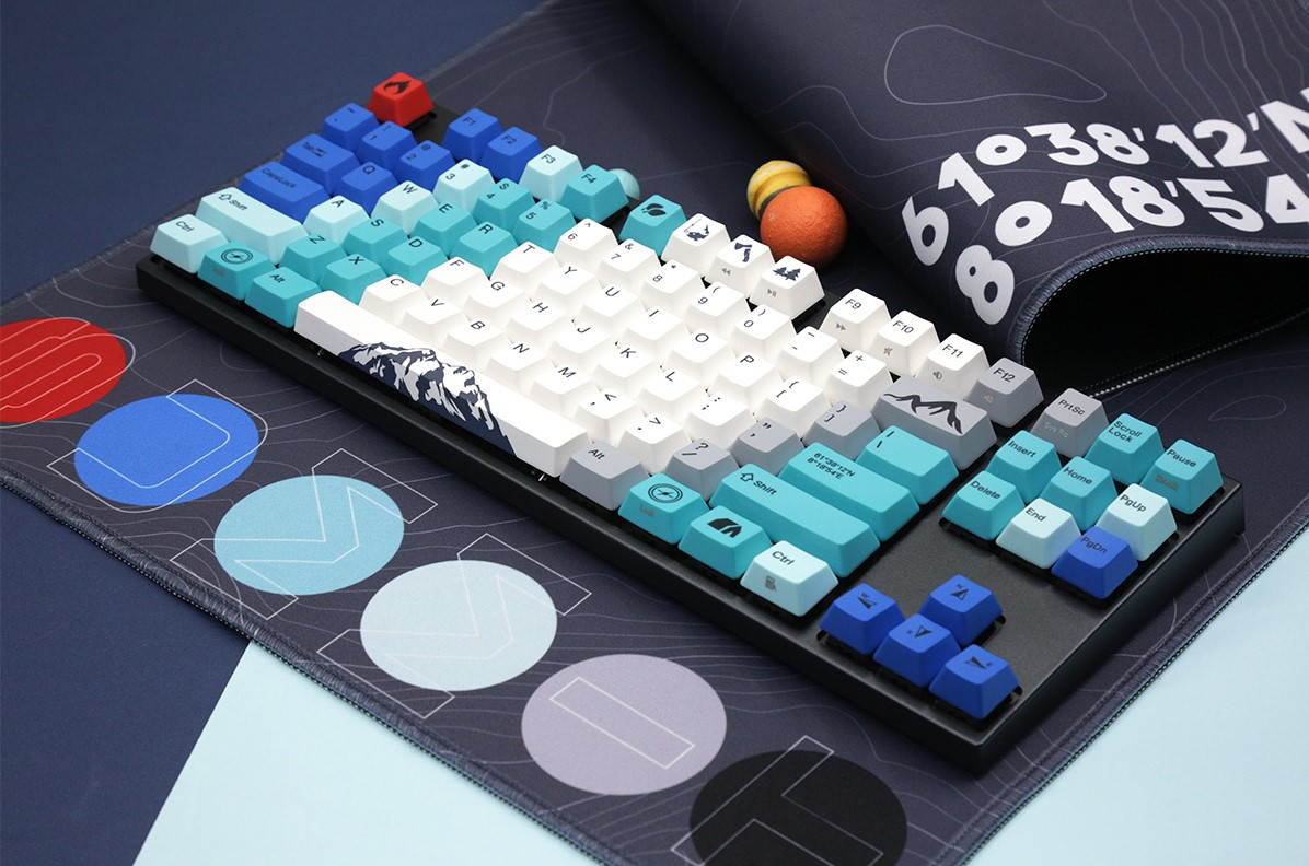 Varmilo VA87M Summit Keyboard 87 Key Wired Blue Cherry MX Switch Keyboard LED Backlight PBT keycaps Ergonomics