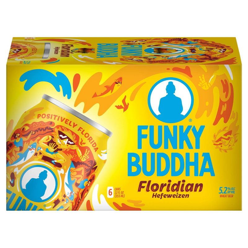 Funky Buddha Floridian Hefeweizen Beer - 6pk/12 fl oz Cans