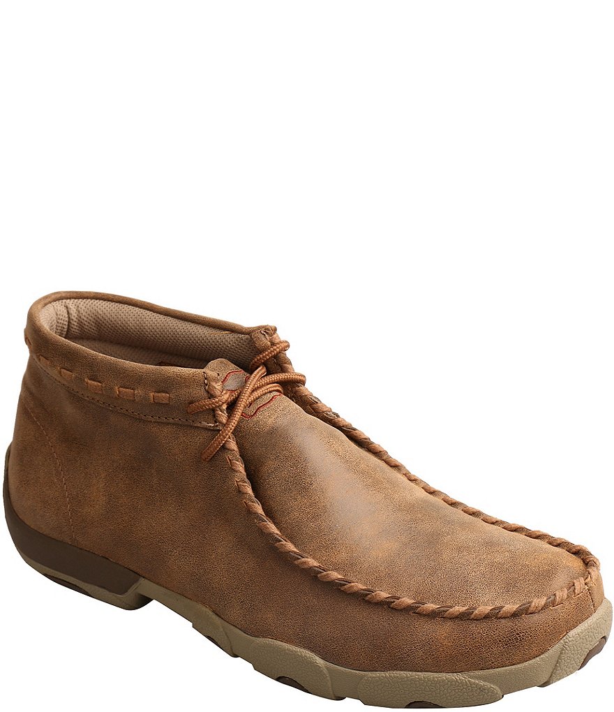 Twisted X Men's Driving Leather Moccasin Lace Up