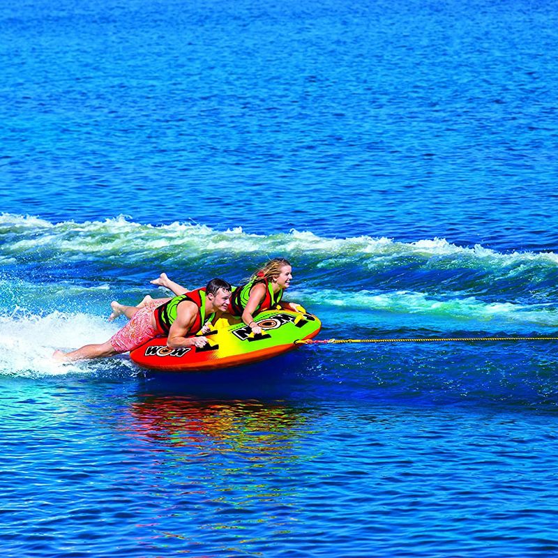 WOW Watersports 1-2 Rider UTO Galaxy Towable with Secure Cockpit Seating and Hover Bottom Design