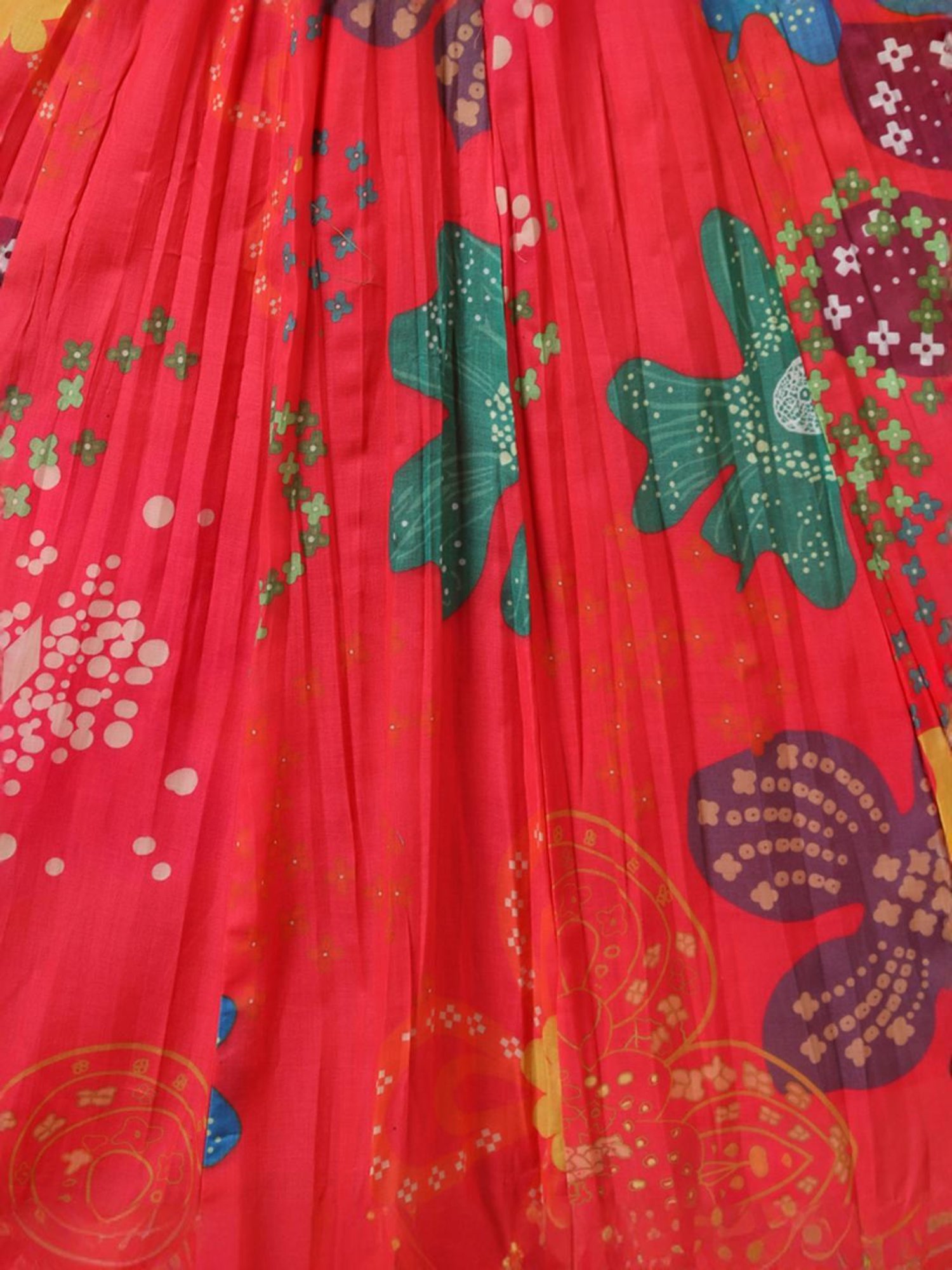 Fashor Pink Cotton Printed Maxi Dress