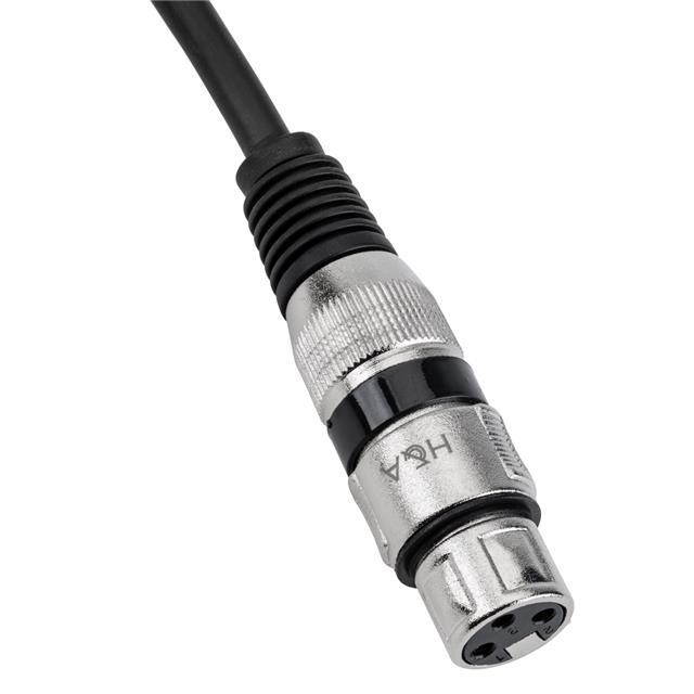 H&A 3-Pin XLR Female to 3.5mm Stereo Mini-Plug Cable 10' #XSM-FM-10