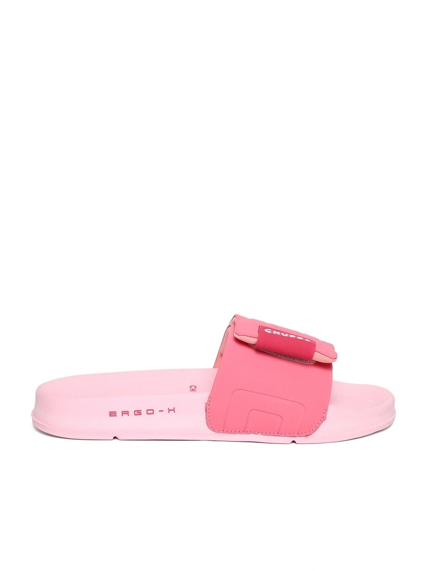 Chupps Women's Quilt Bloom ErgoX Plus Pink Slides