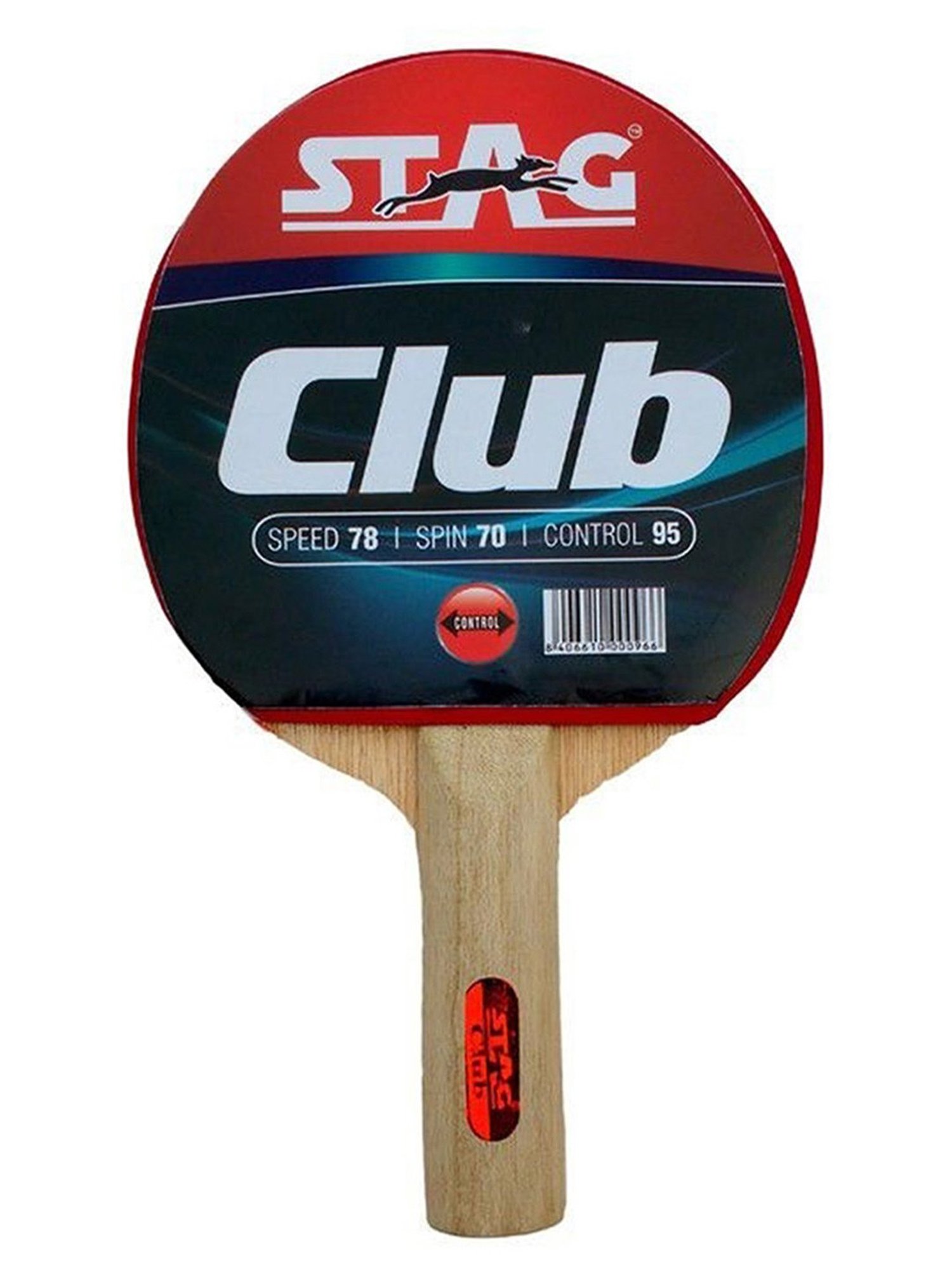 Stag Global Club Table Tennis Racket (Red) Size - 26X15