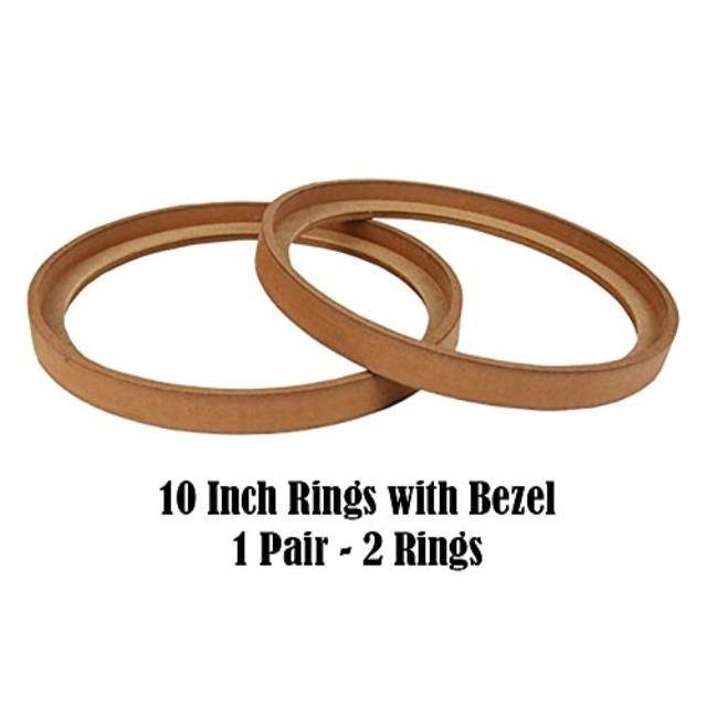 1 pair 10" ring10bz mdf speaker ring recess with bezel mounting spacer recessed