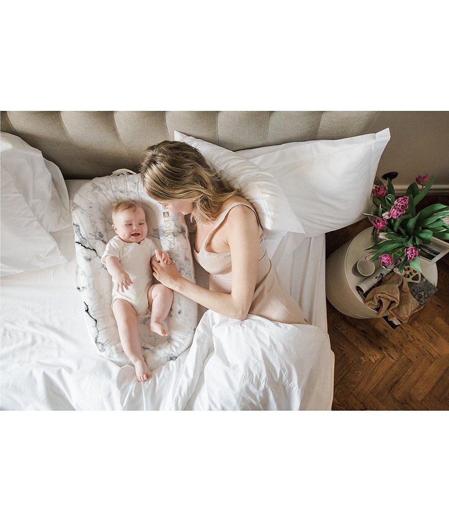 DockATot 0-8 Month Marble Print Deluxe Dock Stage 1