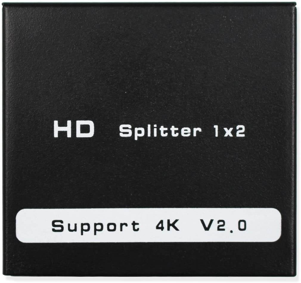 Wiistar HDMI 2.0 Splitter Converter 1x2 Ver 2.0 Certified 4kx2k/60Hz for Full HD 1080P & 3D (One Input to Two Outputs)