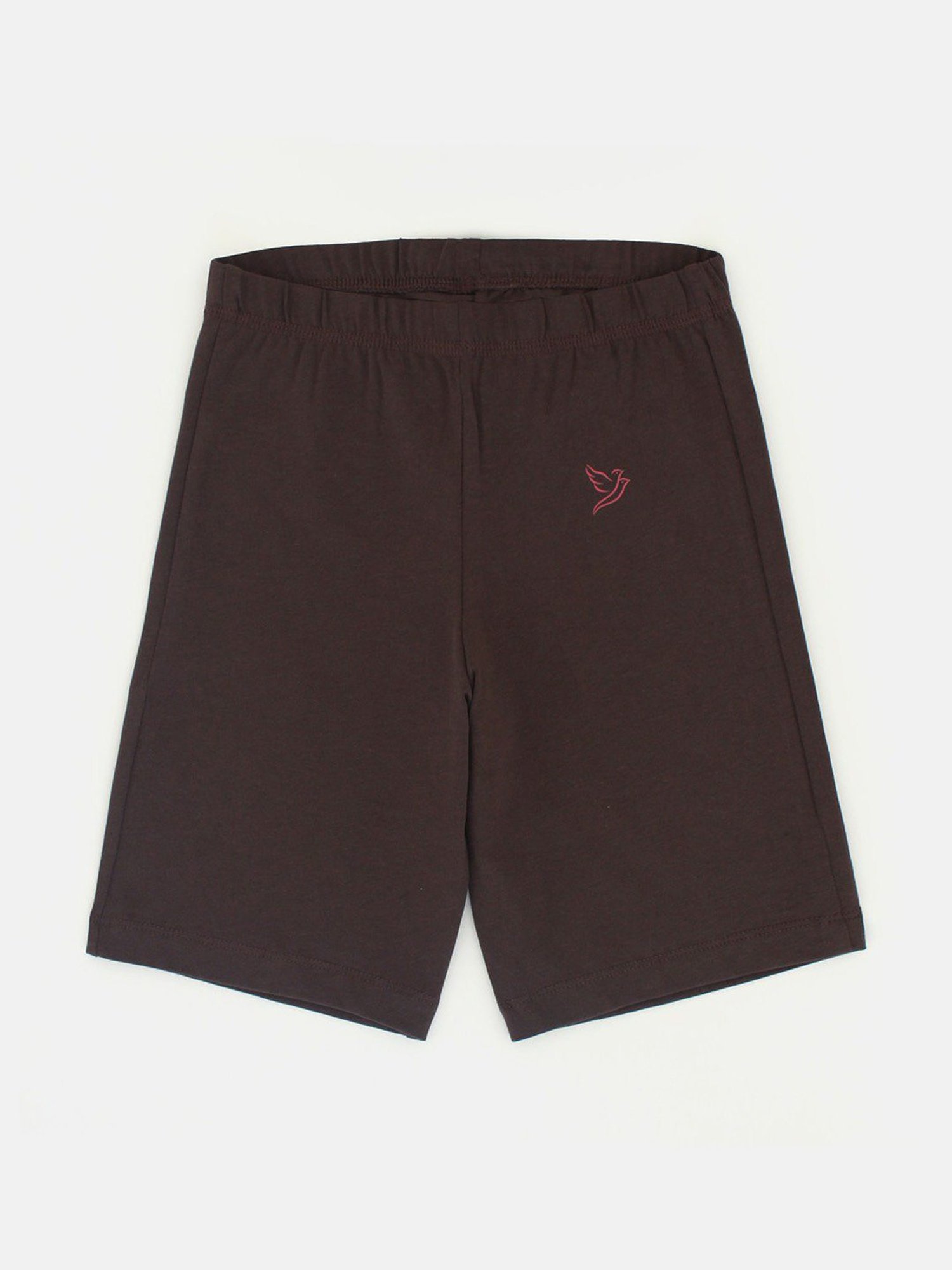 TWIN BIRDS Kids Brown Solid Shorts (Pack Of 3)