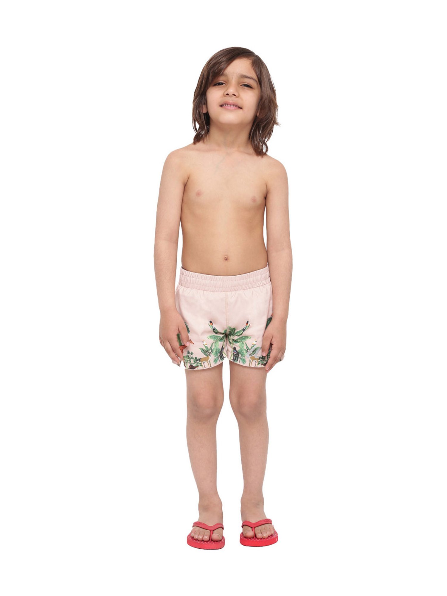 IO Kids Pink Printed Shorts