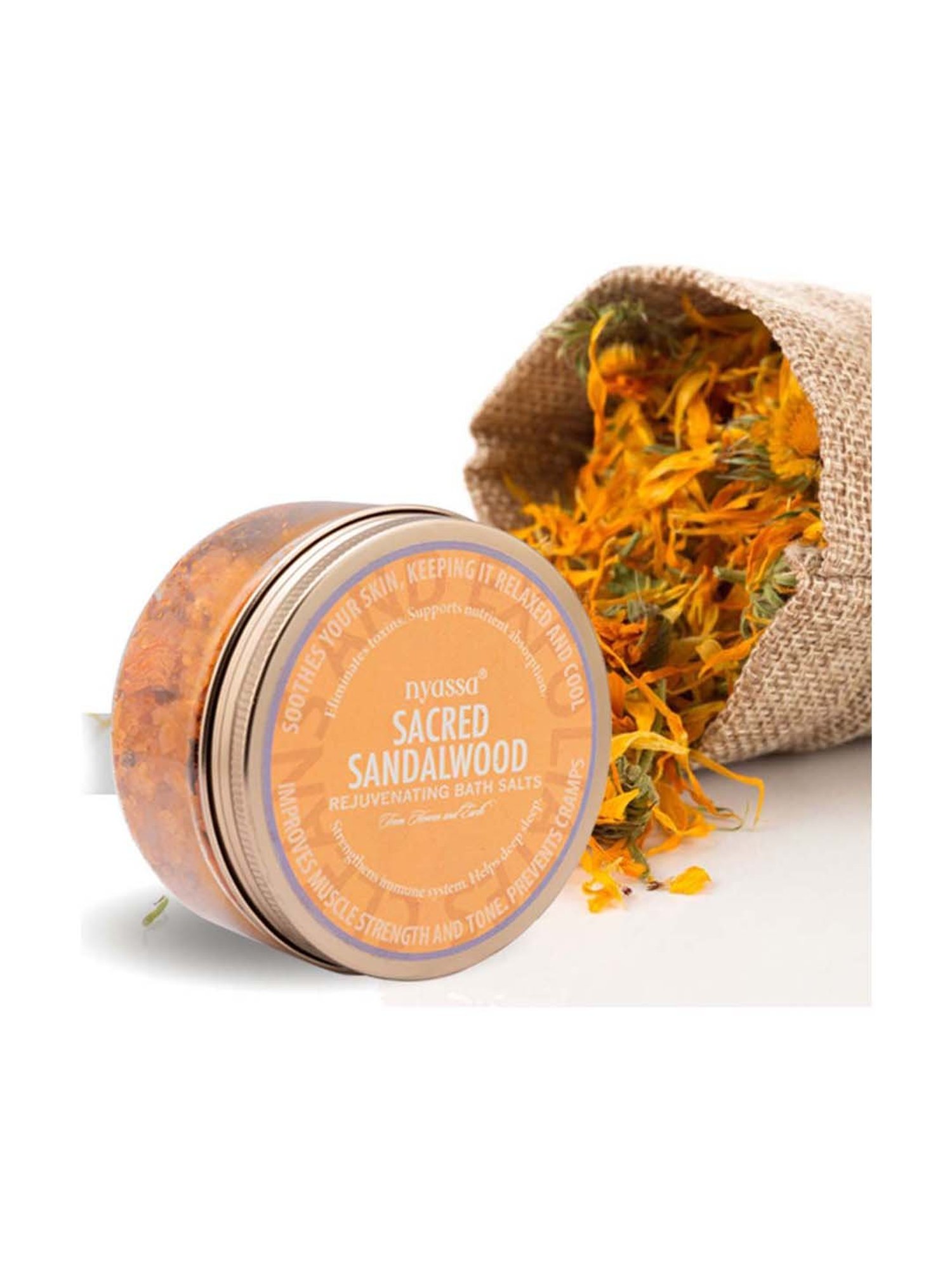 Nyassa Sacred Sandalwood Bath Salt - 220 gm