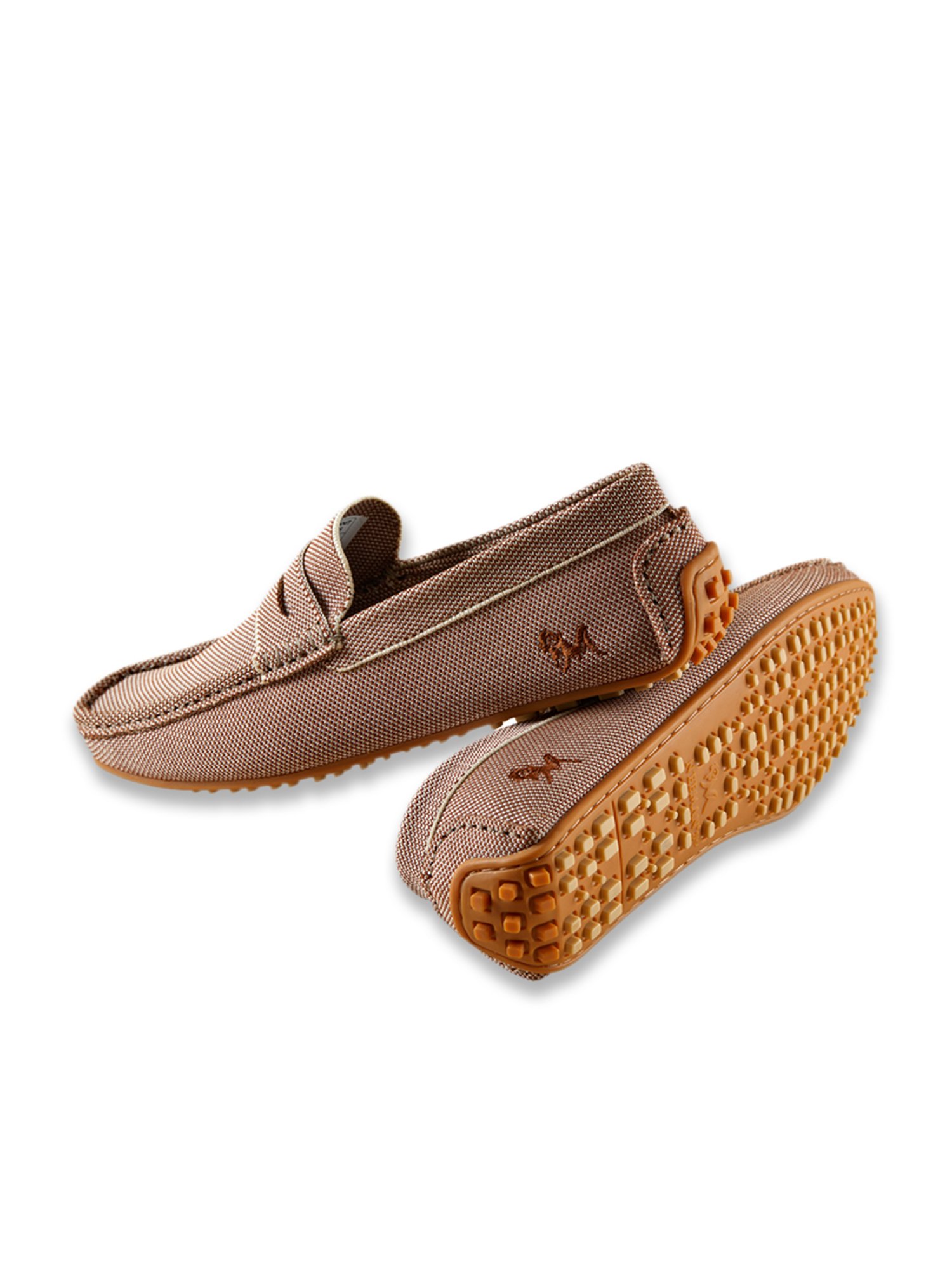 Neemans Men's ReLive Knit Melange Brown Casual Loafers