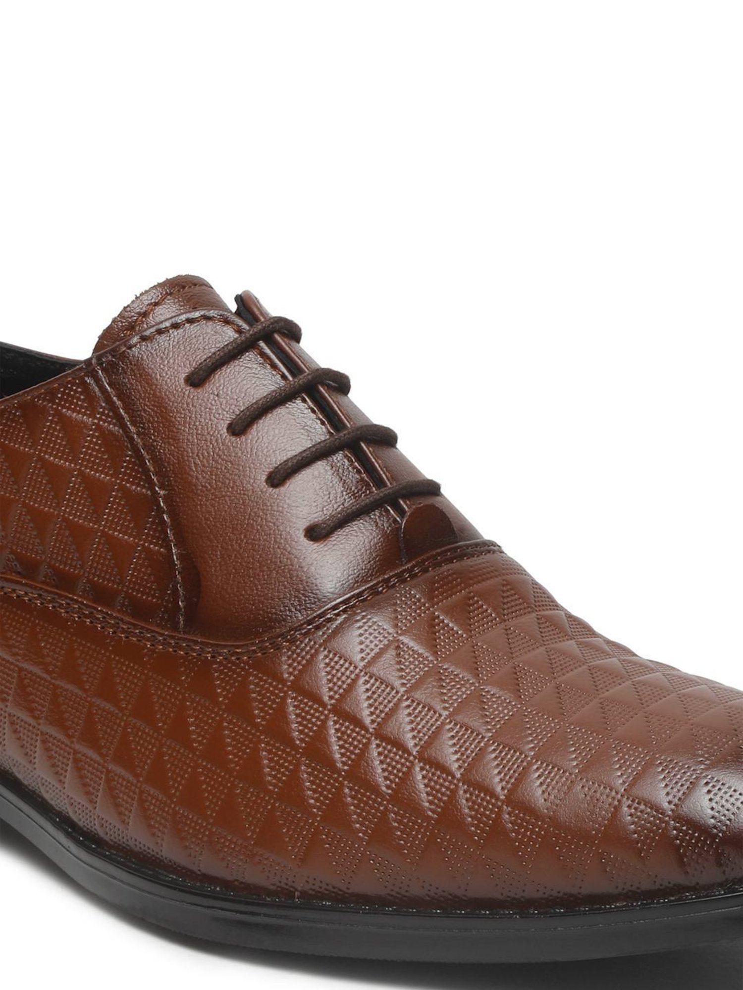 Teakwood Leathers Men's Brown Oxford Shoes