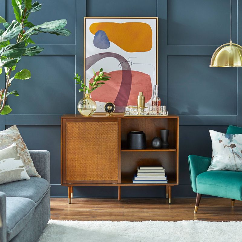 Naples Side Board White/Dark Brown - Chique