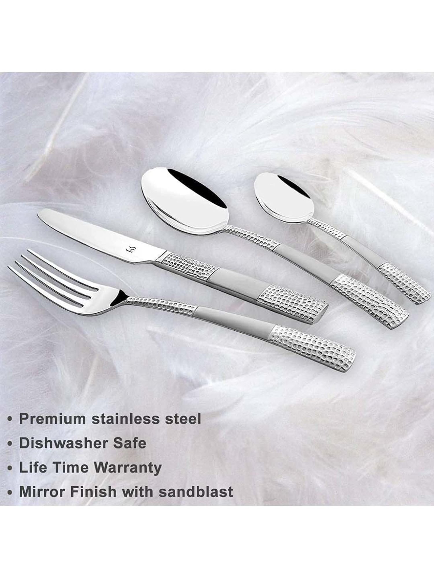 Home4U Iona Multi Wood Cutlery (2 Pcs)