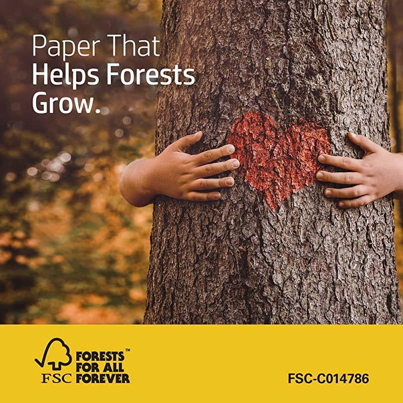 Printer Paper 85x11 Office 20 lb 3 Ream Case 1500 Sheets 92 Bright Made in USA FSC Certified Copy Paper Compatible 112090C