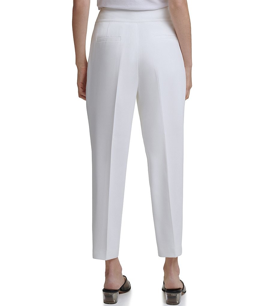 Eva Varro Solid Knit Jersey Banded Hem Pull-On Harem Pants