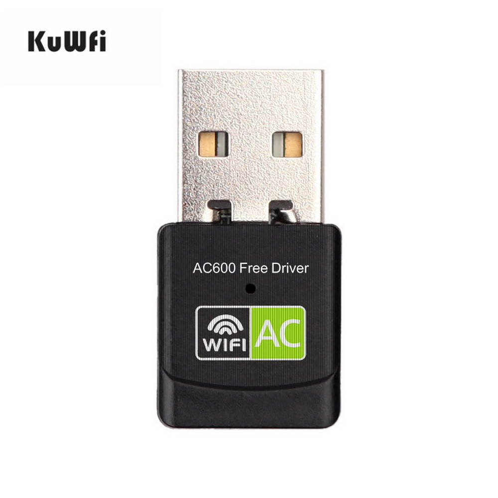 KuWFi KF-1 600Mbps free driver wifi adapter dual band USB 2.0 wifi Receiver network card