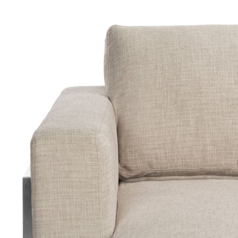 5pc French Seamed Sectional Mona Abstract Gray - Project 62™