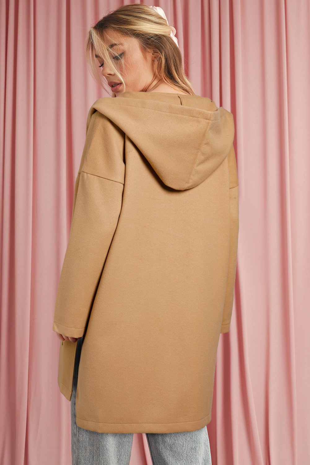 Brown Plaid Button Up Long Sleeve Flannel Shacket