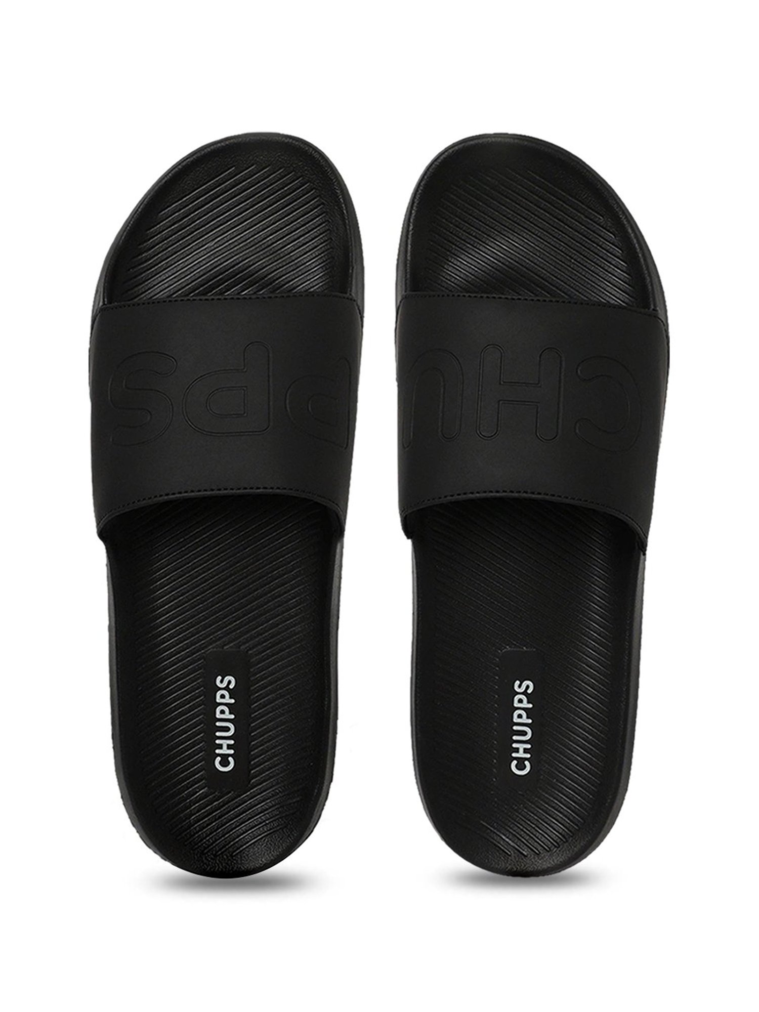 Chupps Men's Pure AirSoft Black Slides