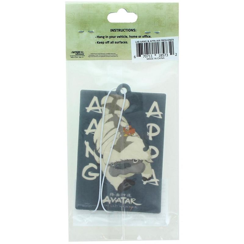 Surreal Entertainment Avatar The Last Airbender Aang and Appa Air Freshener | Vanilla Scent